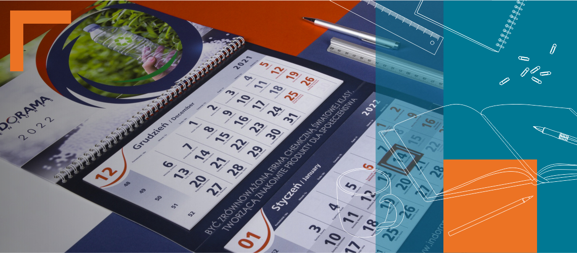 Drukarnia kalendarzy trójdzielnych - personalizacja, jakość realizacji