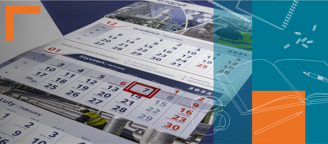 Kalendarz trójdzielny firmowy na rok 2024 – personalizacja i korzyści 