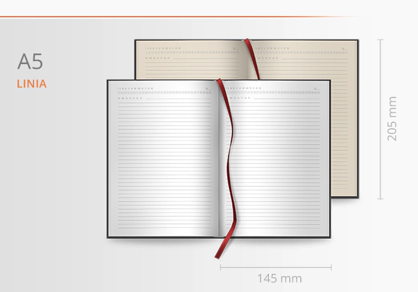 notes reklamowy a5 linia