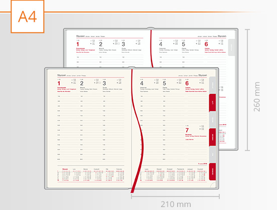 bt kalendarz tygodniowy a4