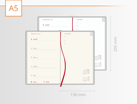 kt kalendarz tygodniowy a5 notatki