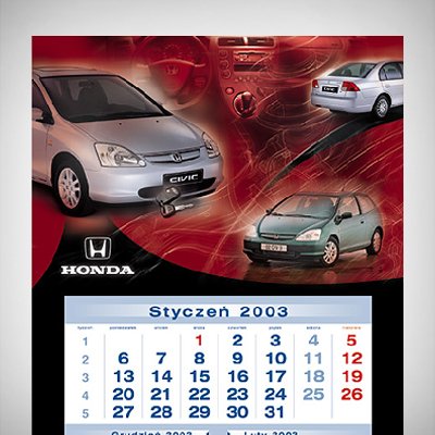 Kalendarz Honda