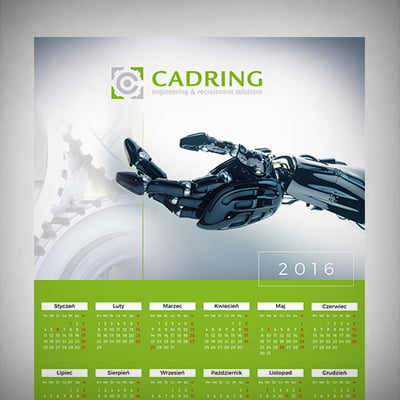 Kalendarz Cadring 2016