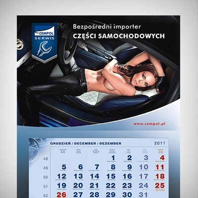 Kalendarz Cempol auto 